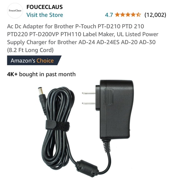 FouceClaus AC DC Power Supply Adapter Charger - Picture 3 of 9
